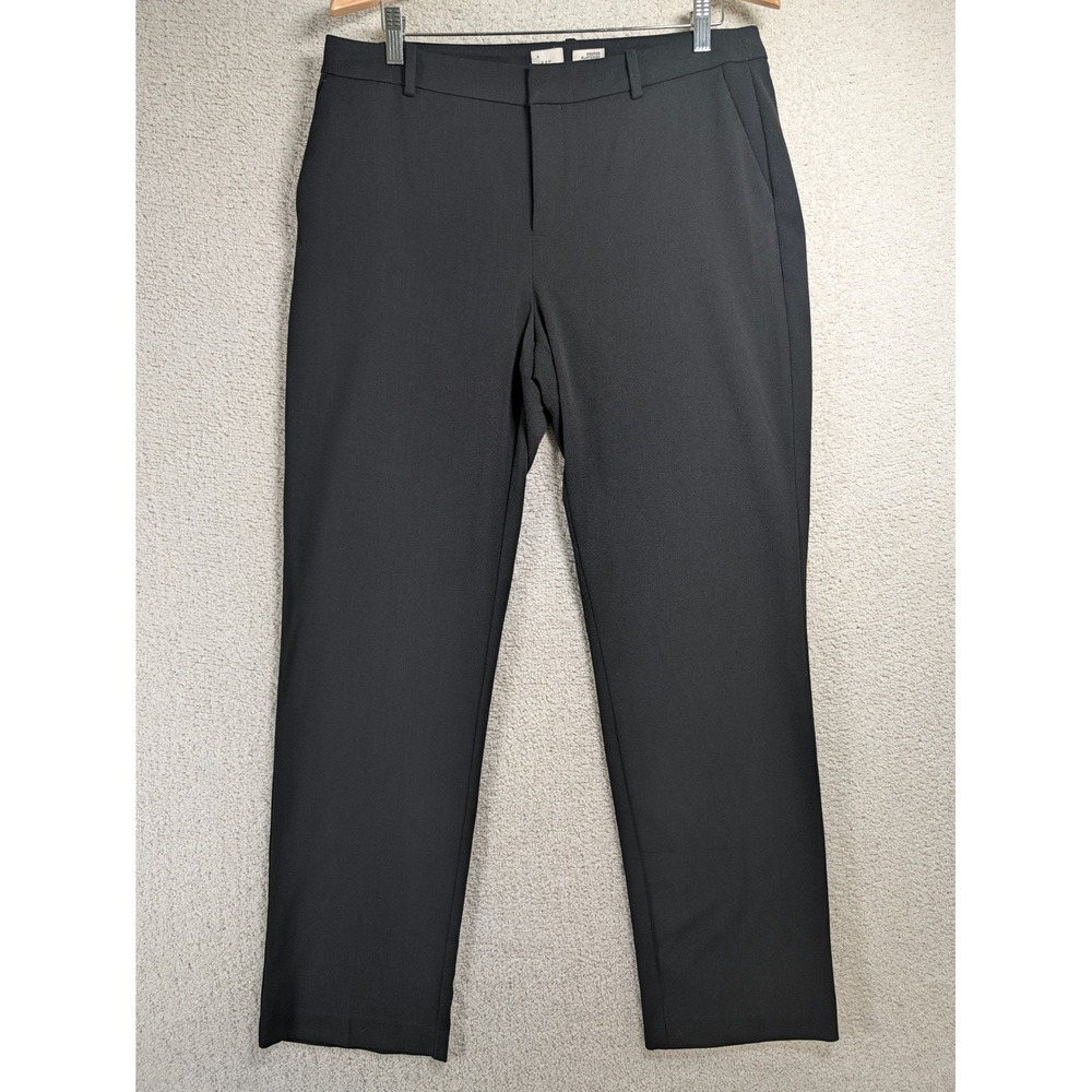 A New Day Womens 8 Ankle Trousers F18501649 Rayon Blend Black Straight